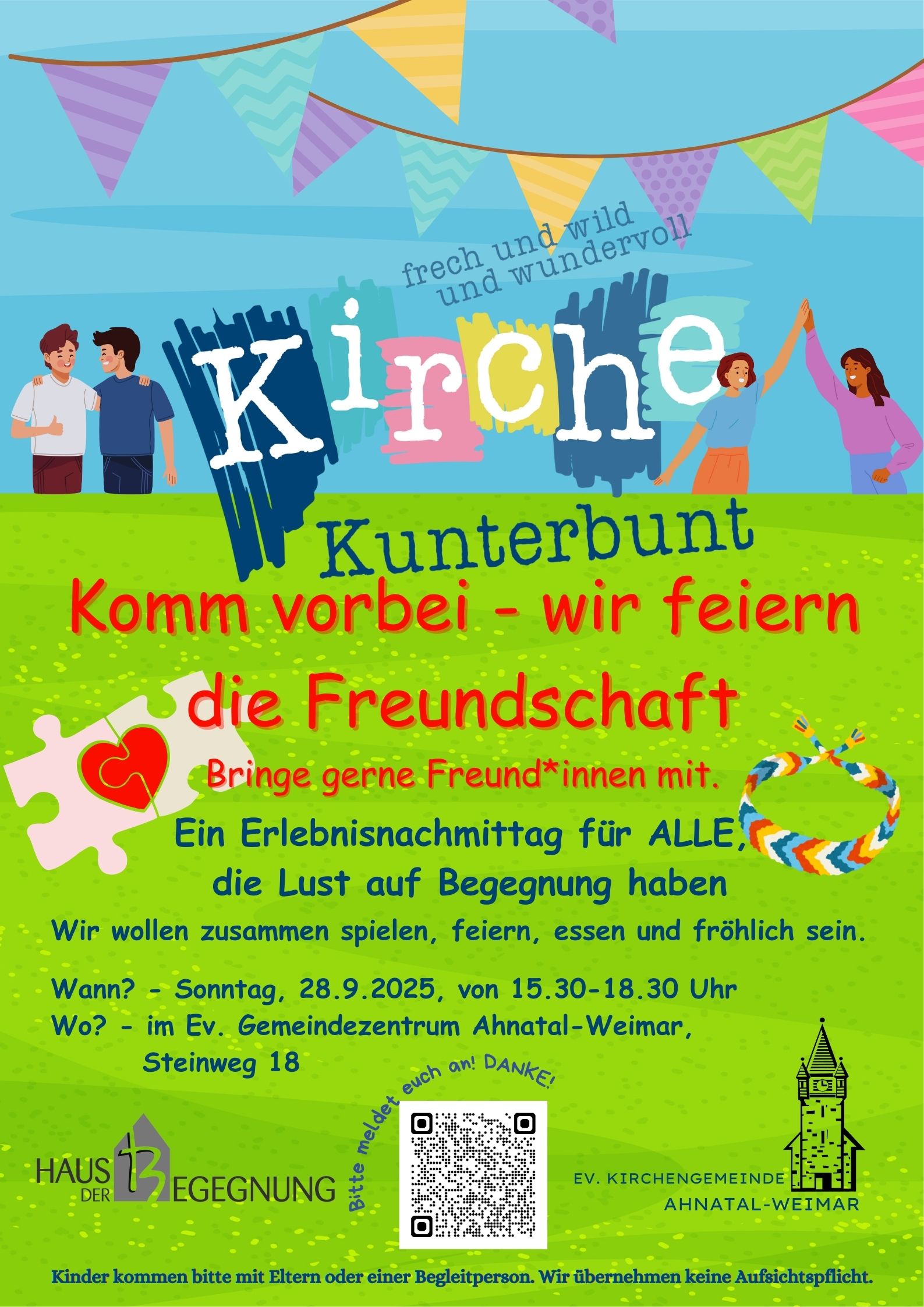 2025 09 Kirche Kunterbunt - Ahnatal-Weimar mit QR  1
