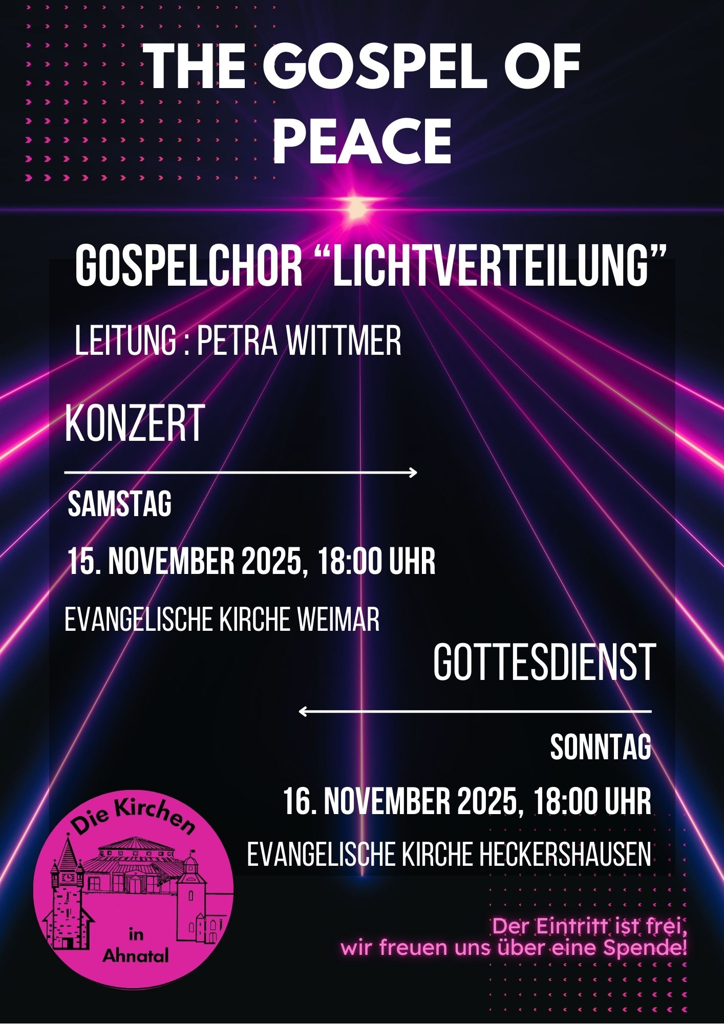 2025 11 Ahnatal The Gospel Of Peace Plakat Flyer