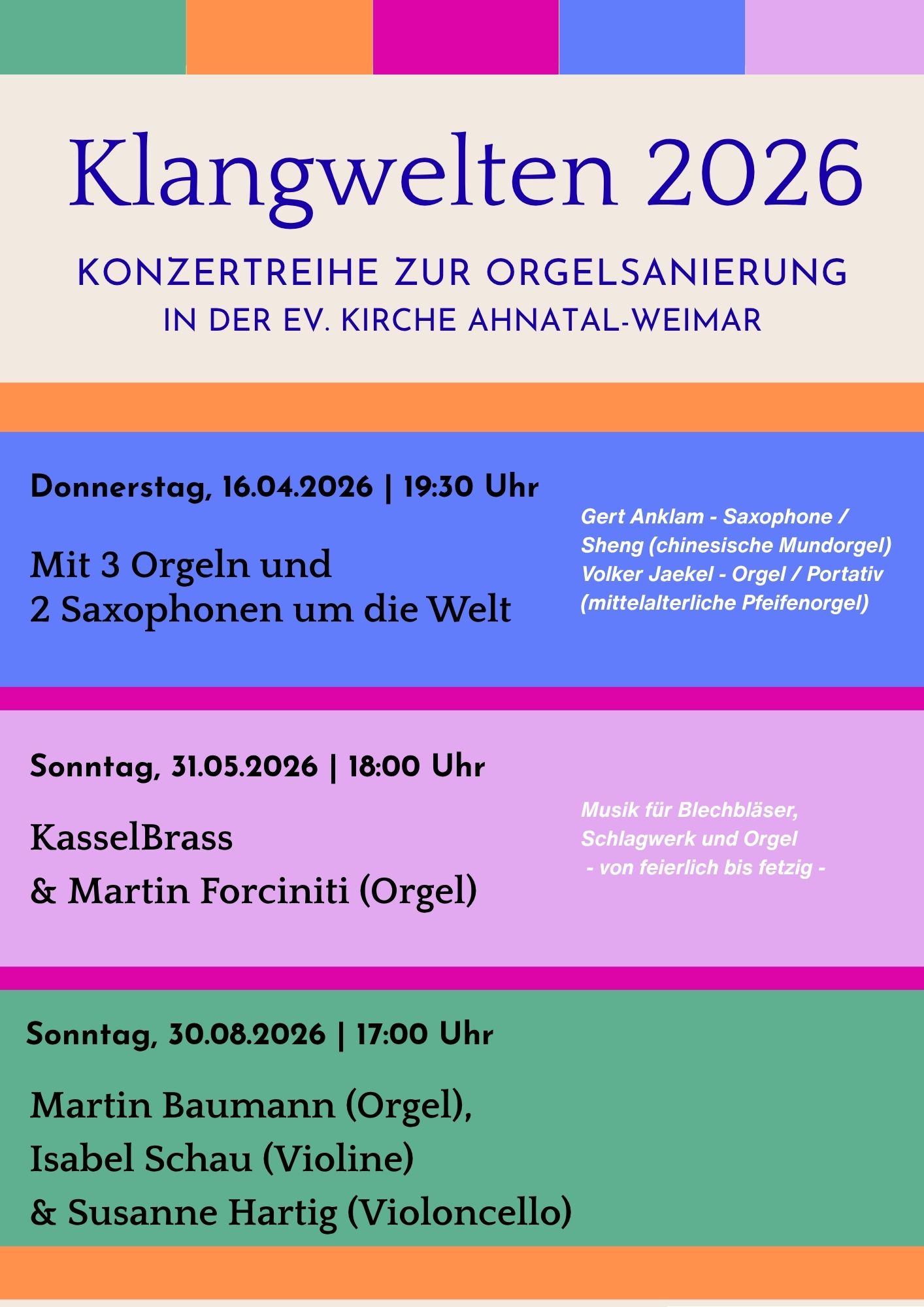 2026 Klangwelten Weimar Übersicht ab April