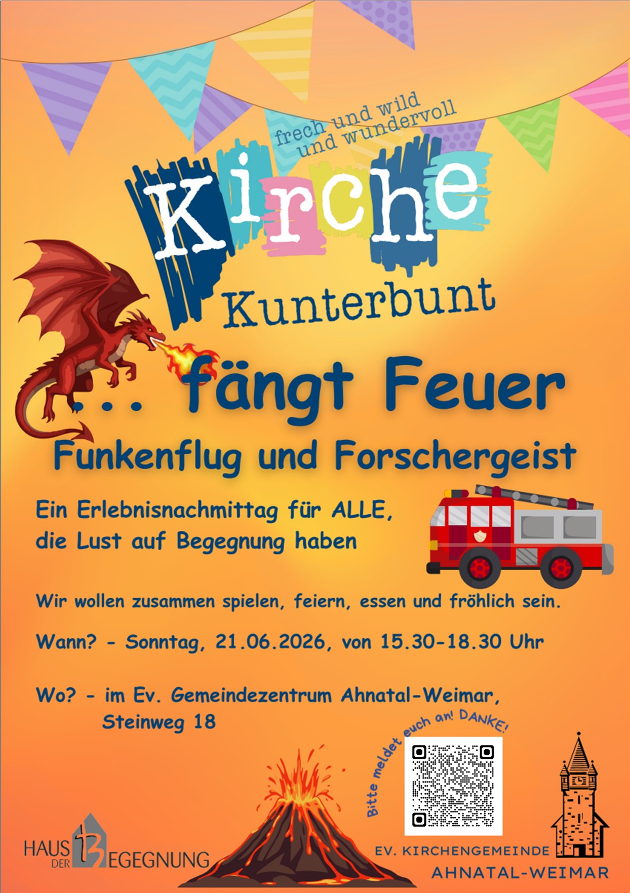 Kirche Kunterbunt Feuer 2026